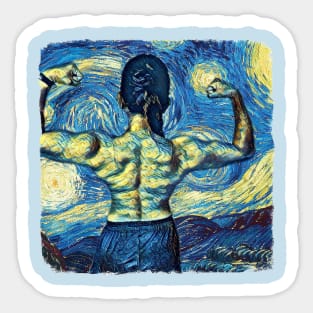 Lady Fighter Van Gogh Style Sticker